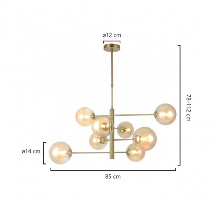 Lampe a suspensión Galaxia (8 Lumieres)