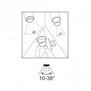 Foco LED para carril magnético Magneto Zoom (7W)