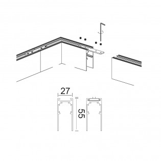 Carril magnético de...