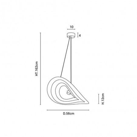 Lampe de plafond Selenitis D56 II