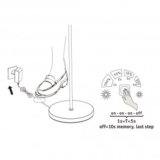 Lampadaire LED Jagun (20.4W)