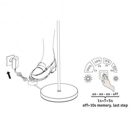 Lampadaire LED Jagun (20.4W)