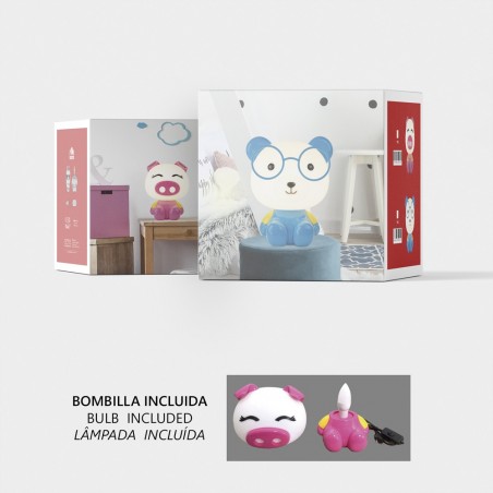 Lámpe a poser Maskota Cerdito