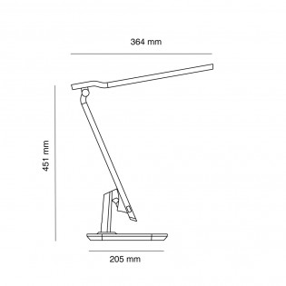 Lampe de bureau LED Berilo CCT Dim (10W)