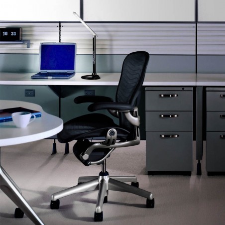 Lampe de bureau LED réveil et USB Beider Noir CCT Dim (10W)