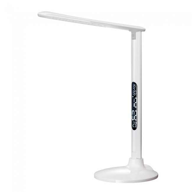 Lampe de bureau LED réveil et USB Beider Blanc CCT Dim (10W)