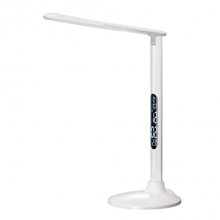 Lampe de bureau LED réveil et USB Beider Blanc CCT Dim (10W)