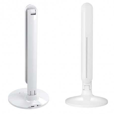 Lampe de bureau LED réveil et USB Beider Blanc CCT Dim (10W)