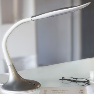Lampe de bureau LED Berli Argent CCT Dim (10W)
