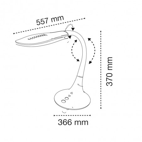 Lampe de bureau LED Sedan (10W)