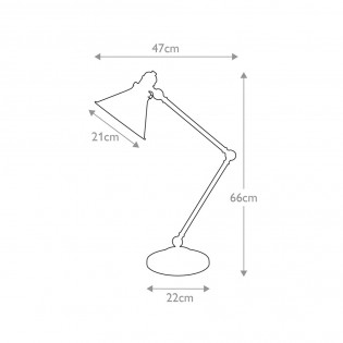 Lampe a poser Provence Cobre