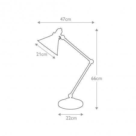 Lampe a poser Provence Cobre