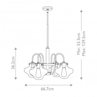 Lámpe a suspension Congress (4 lumieres)