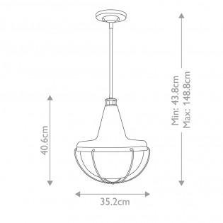 Lámpe a suspension Livingston M