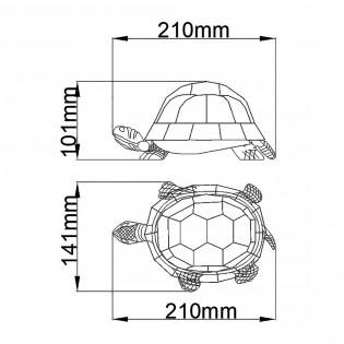 Lámpe a poser Tortoise Tiffany