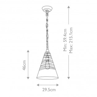 Lampe de plafond Elmore