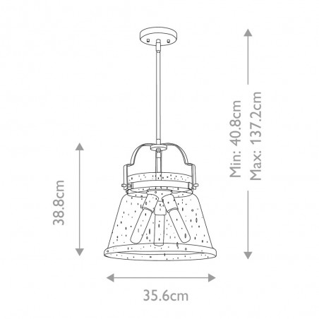 Lampe de plafond Wimberley (3 lumieres)
