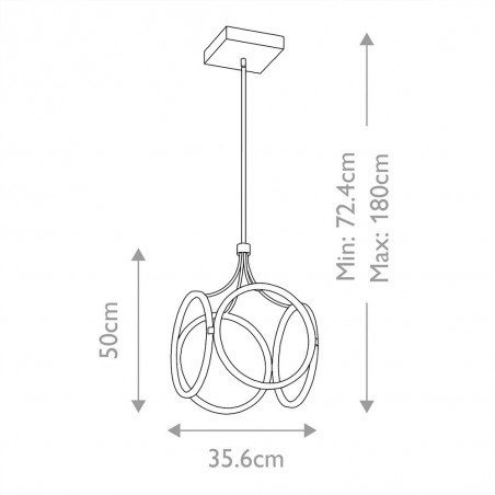 Lampe de plafond LED Ciri (45W)