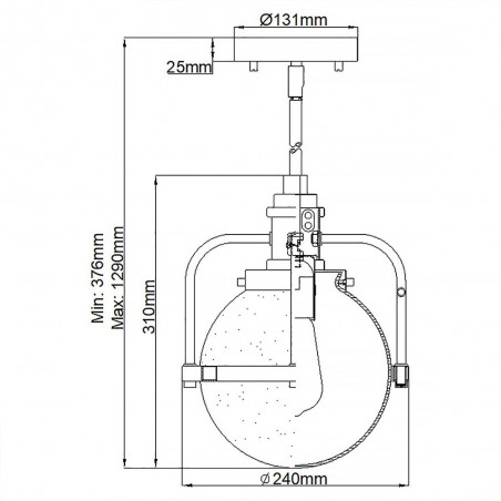 Lampe de plafond pour bains Triocent