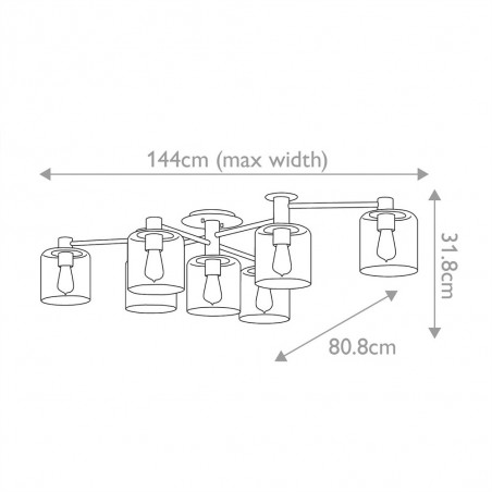Plafonnier Axel (7 lumieres)