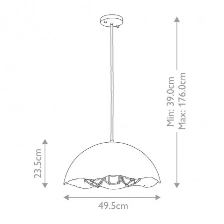 Lámpe de plafond Fracture M