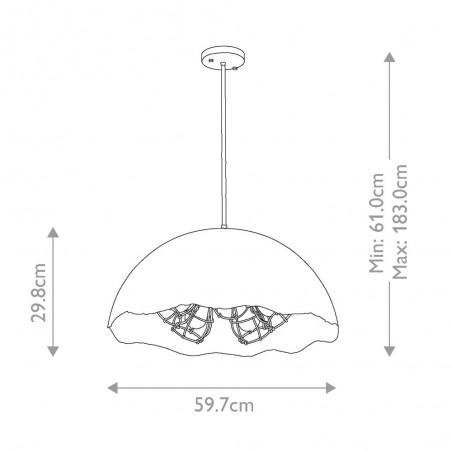 Lámpe de plafond Fracture L