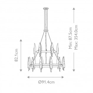 Lustre Willow (18 lumieres)