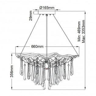 Lampe de suspension Laguna (4 lumieres)