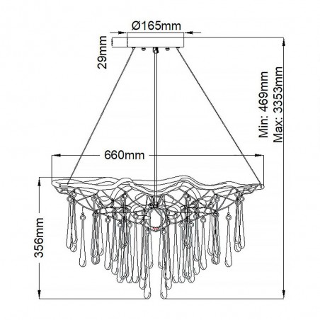Lampe de suspension Laguna (4 lumieres)