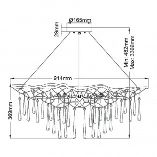 Lampe de suspension Laguna (6 lumieres)