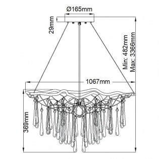 Lampe de suspension Laguna (8 lumieres)