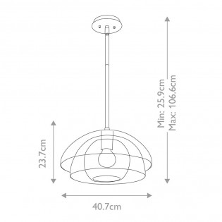 Lampe de plafond Lotus
