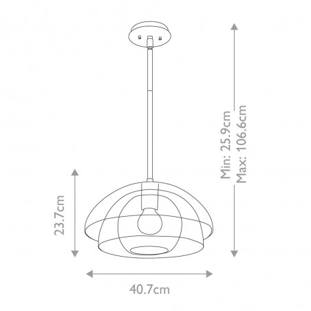 Lampe de plafond Lotus
