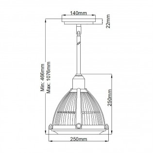 Lampe de plafond Elroy