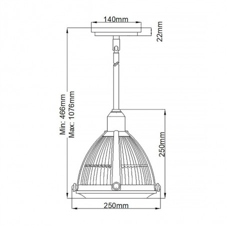 Lampe de plafond Elroy