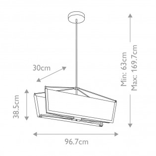 Suspension LED Calters (50.80W)