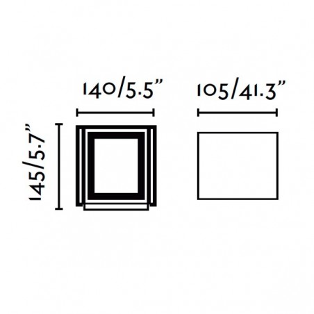 Applique murale d'extérieur LED OLAN (6W)