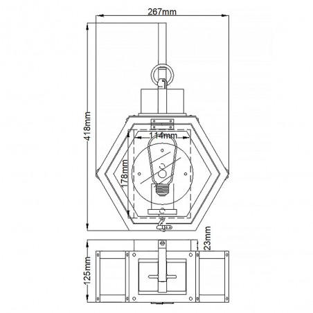 Applique Murale pour exterieur Heath S