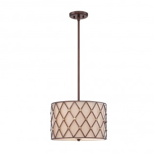Lámpe a suspension Brown Lattice M (3 lumieres)