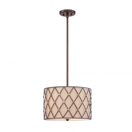 Lámpe a suspension Brown Lattice M (3 lumieres)