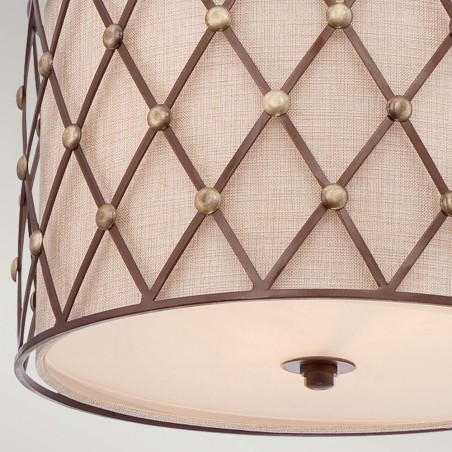 Lámpe a suspension Brown Lattice M (3 lumieres)