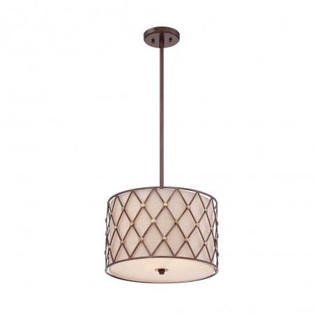 Lámpe a suspension Brown Lattice M (3 lumieres)
