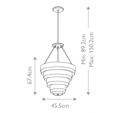 Lampe de plafond Echelon (4 lumieres)
