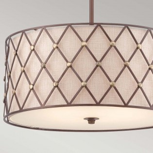 Lámpe a suspension Brown Lattice L (4 lumieres)