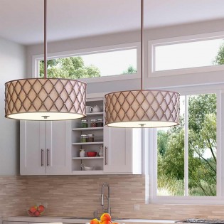 Lámpe a suspension Brown Lattice L (4 lumieres)