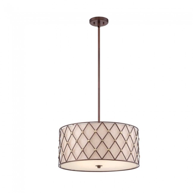 Lámpe a suspension Brown Lattice L (4 lumieres)