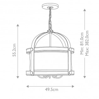 Lámpe a suspension Holden (5 lumieres)
