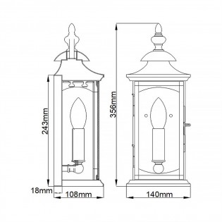 Applique Murale pour exterieur Market Square S