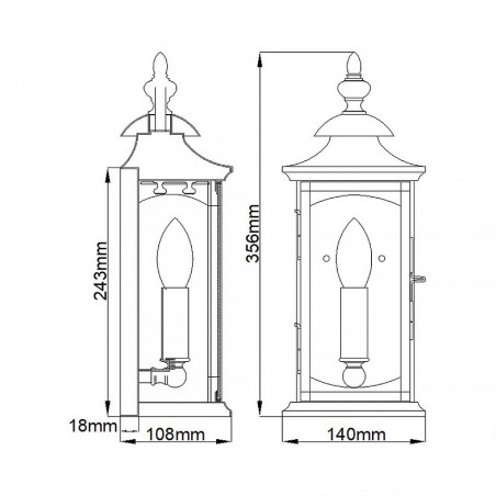 Applique Murale pour exterieur Market Square S