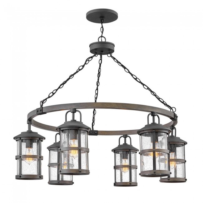 Lampe de suspension pour exterieur Lakehouse (6 lumieres)